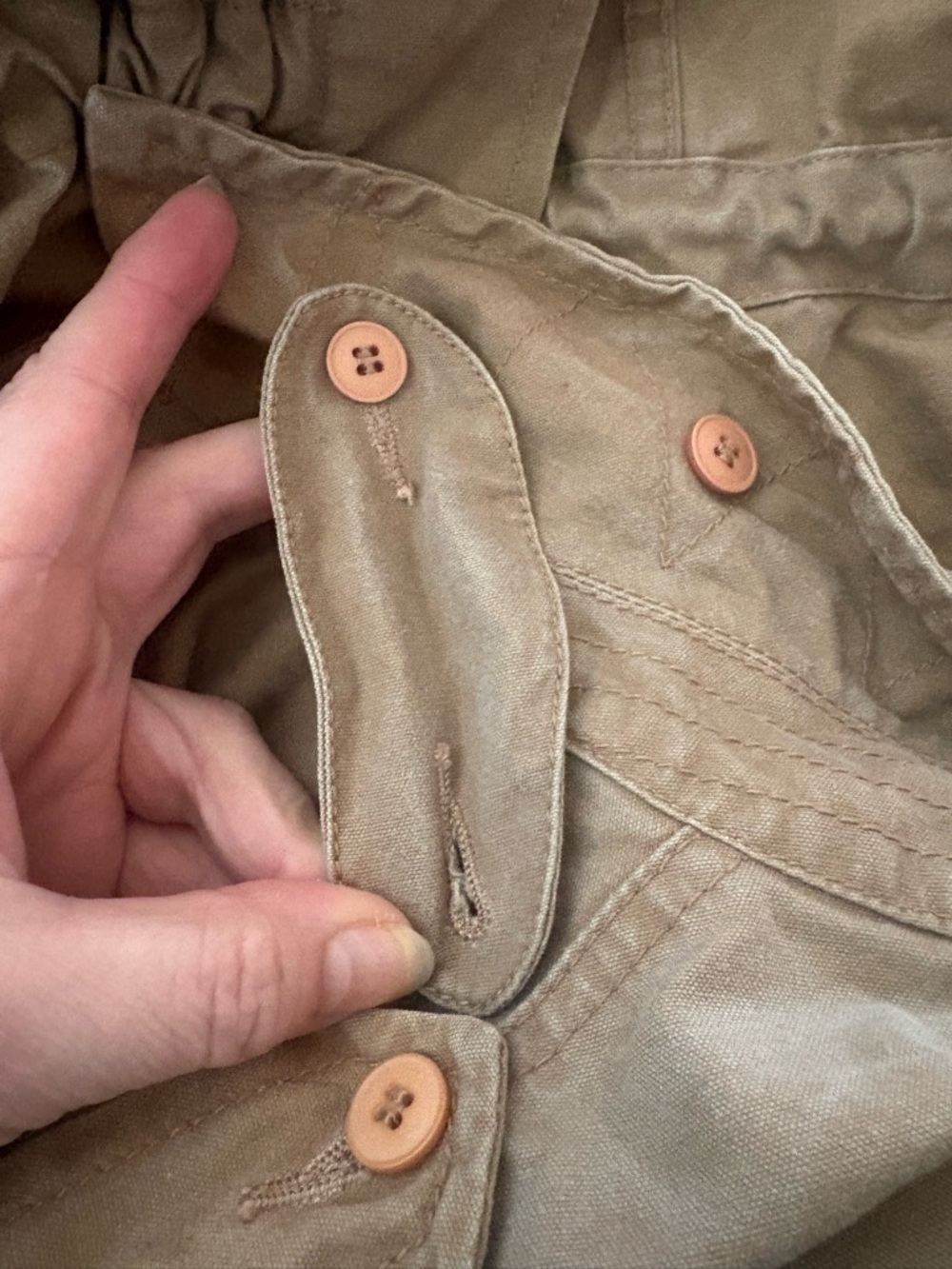 Vintage Banana Republic Safari Bush Jacket XS Italian Canvas Military Field Coat - Picture 14 of 16